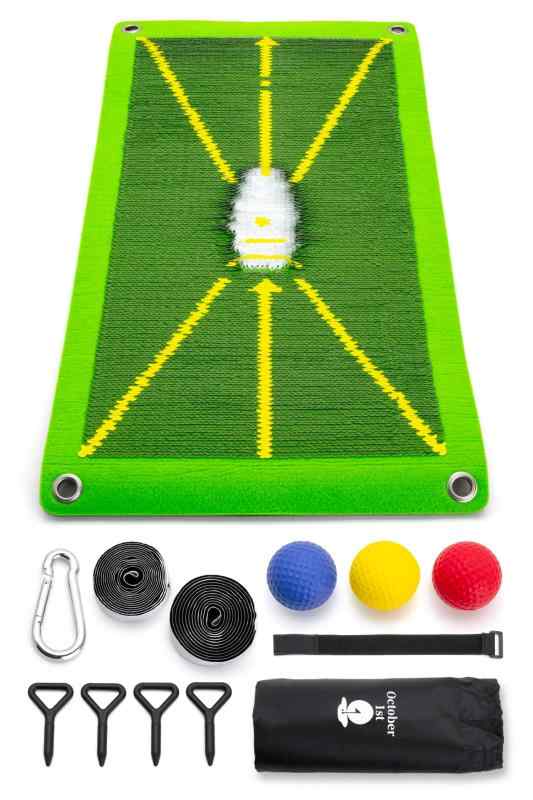 October1st ゴルフ 練習 マット ダフリ修正 トップ修正 ターフ確認 スイング アプローチ パター 室内 ..