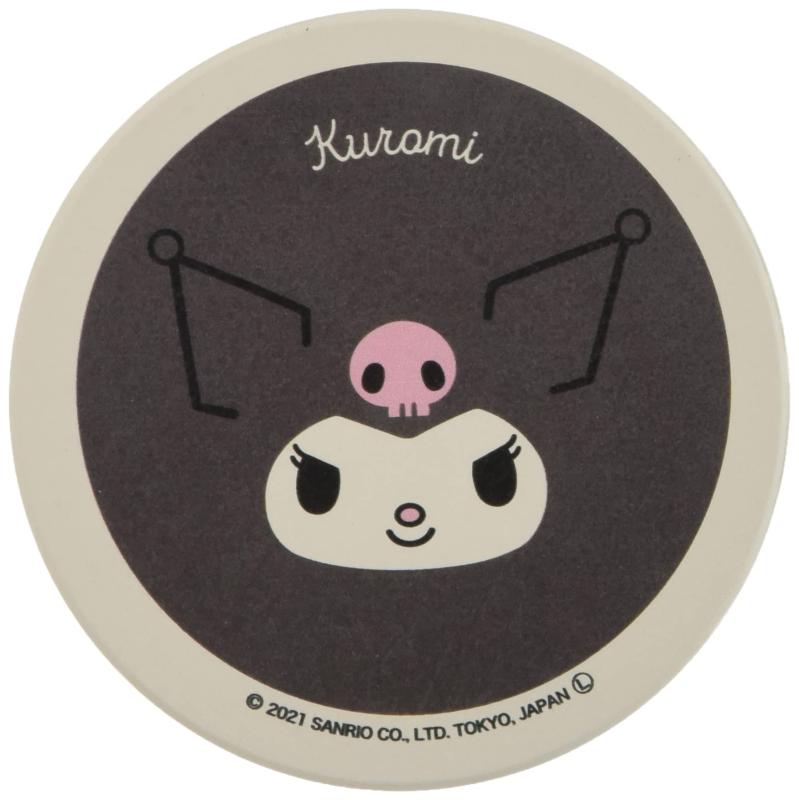サンリオ(sanrio) 陶製 吸水 コースター 直径9cm フェイス