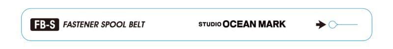 スタジオオーシャンマーク FTENER SPOOL BELT (ファスナースプールベルト) スプールバンド ホワイト L
