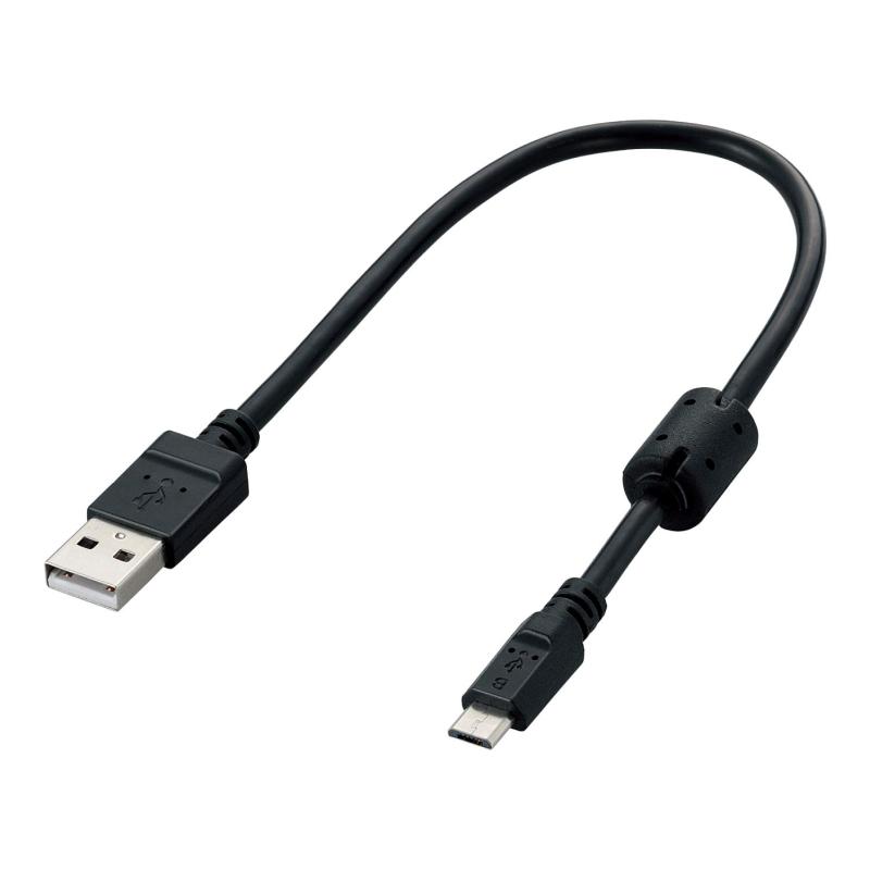 エレコム Micro-USB(A-microB)ケーブル 2A出力対応 0.2m スマートフォン・タブレット対応