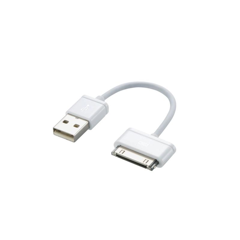 Logitec DOKケーブル MFI認証 ストレート AV売場用 ホワイト L-UADOWHシリーズ