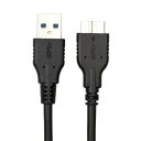 USB3.0 MicroB USBケーブル タイプAオス - マイクロ...(2)