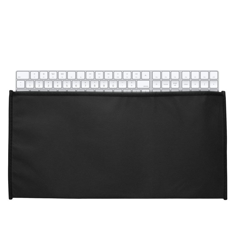 キーボードカバー Universal Keyboard (L)対応 - パソコン ダストカバー 収納 ほこり防止 黒色