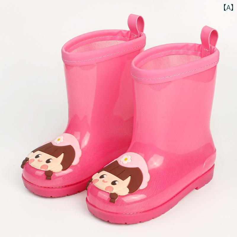レインブーツ キッズ 子供 男の子 女の子 ベビー 滑り止め 防水 防滑 かわいい キャラクター 花柄 通園 通学 保育園 幼稚園 梅雨対策 雨具 軽量 ショート 長靴