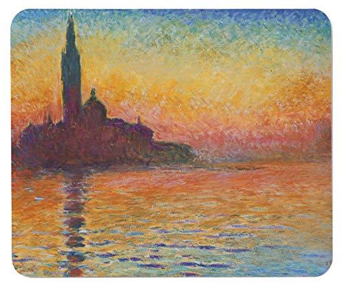 クロード・モネ『 ヴェニスの夕暮れ 』のマウスパッド：フォトパッド（世界の名画シリーズ）