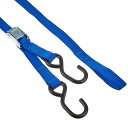 キジマ(Kiji) トランポ用タイダウンベルト 25x1800mm バックル 汎用 ブルー 2個入り 303-0142(2)