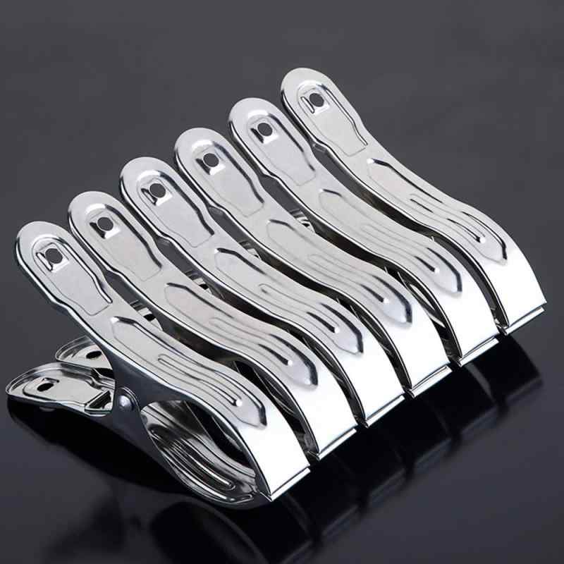 洗濯ばさみ 超強力 ステンレス 布団 竿ばさみ 洗濯クリップ ハンガーストッパー 物干し 防風タイプ 竿用ピンチ 万能クリップ 滑り止め 8個入り/6個入り 大きいサイズ