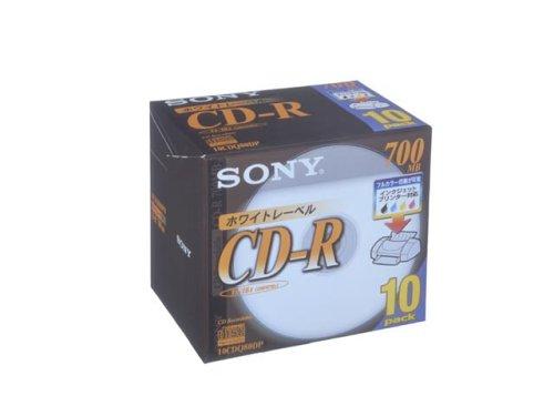 SONY 10DQ80DPW D-R(700MB) 10枚 プリンタブル規格：D-R入数：10種類：P用 / 48倍速盤面印刷：可 / 印刷面：