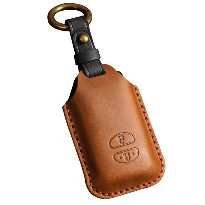 トヨタ専用設計 本革製 スマートキーケース プリウス30系 2つボタン プリウスα・アクア・86・ヴィッツ・カローラ など設計専用スマート キーホルダー アクセサリー