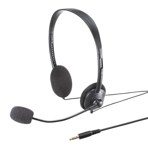 サプライ 4極対応ヘッドセット MM-HS408BK サプライ 4極対応ヘッドセット MM-HS408BK
