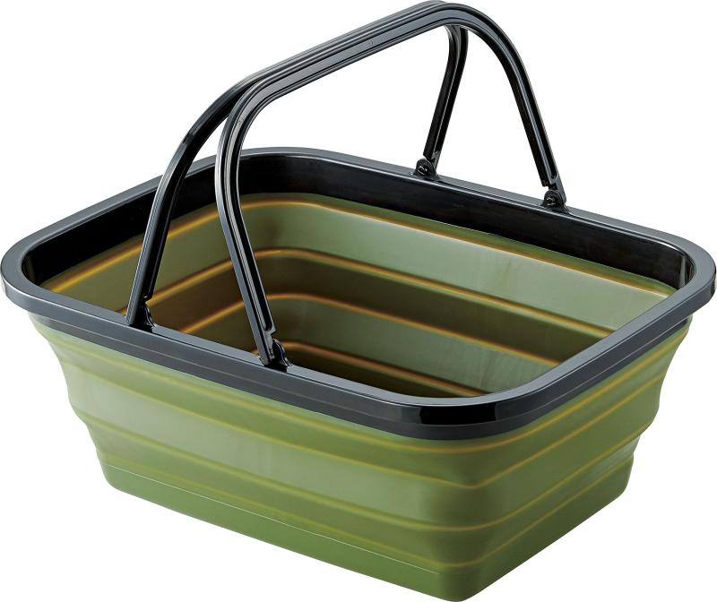 pastool 薄くたためるバスケット持ちて付たっぷり入る16L