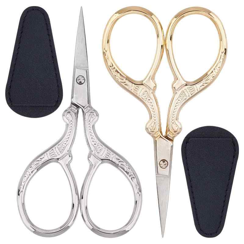 　2本　ミシンハサミ　刺繍　はさみ　ヨーロッパ　刺繍ミシンはさみ　糸きりハサミ　縫製　はさみ　保..