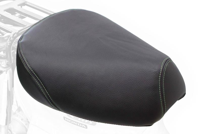 (TAKEGAWA) クッションシートカバー ライチ柄表皮/グリーンステッチ T125/クロスカブ50/スーパーカブ50..