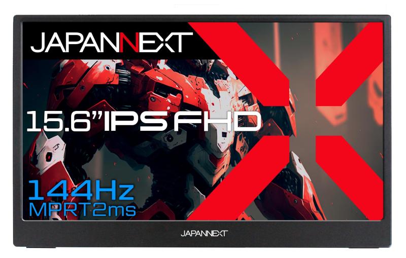 JAPAEXT 15.6インチ モバイルモニター IPS パネル フルHD 1920x1080解像度 (Type /P対応/スピーカー内蔵 / sRGB66% / 非光沢) JN-MD-156i144FHDR144Hzの高速リフレッシュレートに対応した15.6インチ、IPSパネル搭載のフルHD(1920x1080)モバイルゲーミングモニターです。約800gの軽量本体で、どこでもゲーミングモニターとして使用が可能です。144Hzの高速リフレッシュレートに対応、FPSなどの動きの早いゲームも場所を選ばずにプレイが可能です。軽量約800g、11mmの薄型本体で携帯性に優れ、外出先でゲームを大画面で楽しむ際や、複数人でゲームをプレイする際に快適に使用することが可能です。また、ゲームのみならず高精細な画面で写真を表示したり、プレゼン画面をお客様に見せるなど様々な使い方が可能です。USB Type-ケーブル1本で電力供給と映像表示が可能です。（接続機器からの電力供給により明るさは変動します）入力端子としてハイブリッド対応（モニターへの電源と映像を1本で送信）のUSB Type-を2つとminiHDMIを1つ装備します。*miniHDMI使用時にはUSB Type-端子から電源供給が必要になります。フリッカー(ちらつき)フリーで、目と身体への負担を軽減します。付属の折りたたみスマートケースは、マグネットタイプの着脱式となっており、折りたたむことでスタンドとして使用することができます。また2Wx2のスピーカーを内蔵しています。