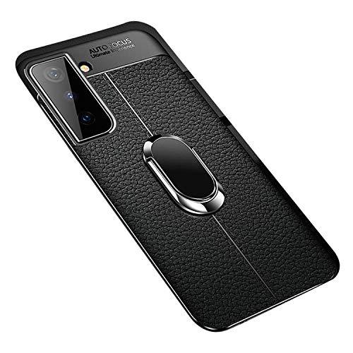Galaxy S21 5G ケース リング付き&ストラップ付き シンプル 耐衝撃 保護ケース 衝撃吸収 カバー サムスン ギャラクシー S21 5G ソフトケース スマホケース おしゃれ 人気 スマホカバー スマー