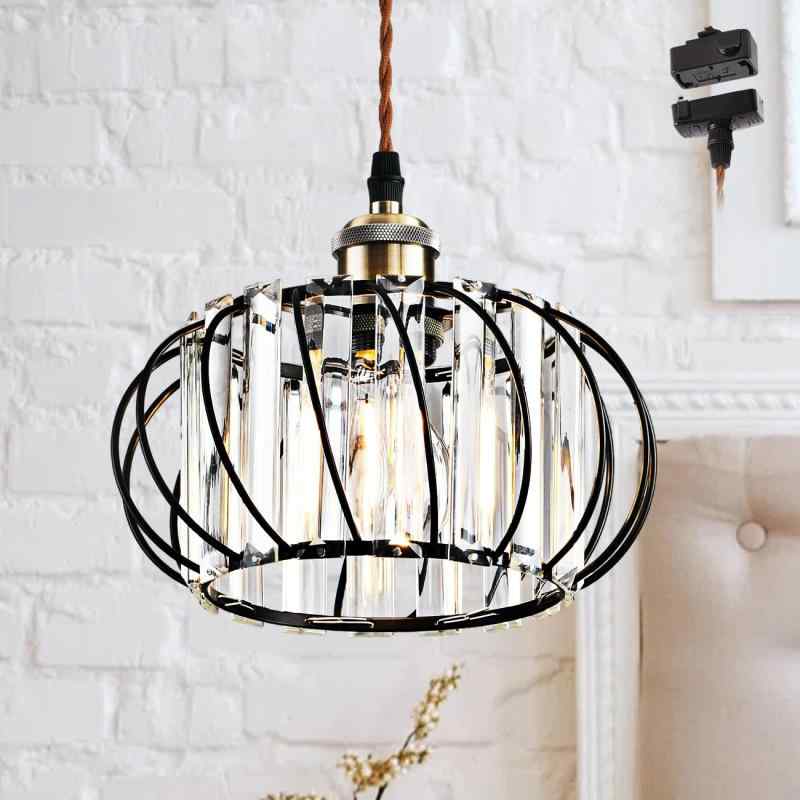 NWIO ペンダントライト E26口金 引掛け式 北欧 ダクトレール式 引掛シーリングプラグ付き 吊り下げ 60cm調節可能 おしゃれ インテリア用 天井照明 LED 電気 雰囲気ランプ (電球別売り)