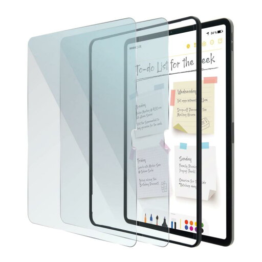 ELEOM ペンシルフィール ガラススクリーンプロテクター 取付簡単 フレーム付き スムーズタイプ iPad Pro 12.9インチ(2021/2020/2018モデル) 図面/メモ取り/アンチグレア Apple Pencil対応(TB-APSG129N ELEOM ペンシルフィール ガラススクリーンプロテクター 取付簡単 フレーム付き スムーズタイプ iPad Pro 12.9インチ(2021/2020/2018モデル) 図面/メモ取り/アンチグレア Apple Pencil対応(TB-APSG129N