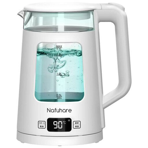 電気ケトル 電気ポート ガラス 1.7L 1200W 【5色LEDライト付】 5段階温度調節 保温機能 空だき防止 自動電源オフ 大容量 光るケトル 湯沸かしケトル 電気ケトル 電気ポート ガラス 1.7L 1200W 【5色LEDライト付】 5段階温度調節 保温機能 空だき防止 自動電源オフ 大容量 光るケトル 湯沸かしケトル