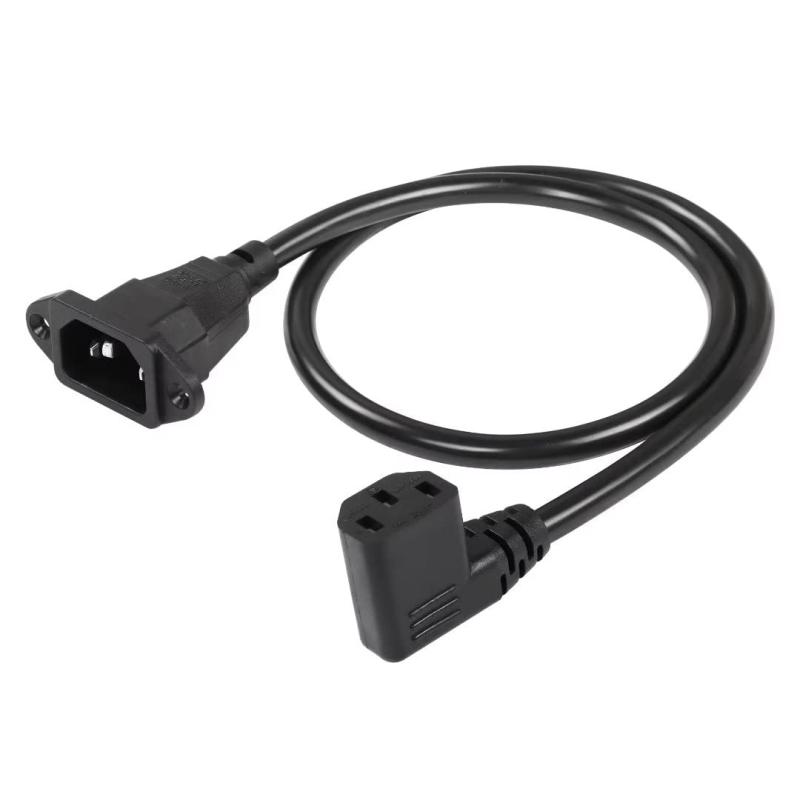 IE 320 14 オス 13 メス 90 ° アダプター PDU PSU UPS 3-ピン A パワー 延長 ケーブル 0.6M S サイズ ブラック IE 14-13オスおよびメスA電源延長コード定格10A 250V。 ワイヤゲージ:0.75mm²PV素材、柔らかさが良く、折れにくく、巻きにくい、収納しやすい、耐久性に優れています。厚みのある純銅コアを導体材料として使用し、低発熱、低抵抗、良好な伝導性、安定した伝送を実現します。コンピューター、LED照明モニター、プロジェクター、プリンター、HDTV、炊飯器など、IE仕様のインターフェースを備えた機器との接続をサポートします。A電源コードを備えたほとんどのデバイスに対応します。注意: 電源コードが過熱して発火するのを防ぐために、使用をバンドルしないでください。機械を接続するときは、最初に電源を切ってください。ワイヤーの外皮が破損したり、プラグが異常の場合は、時間内に新製品を交換してください。