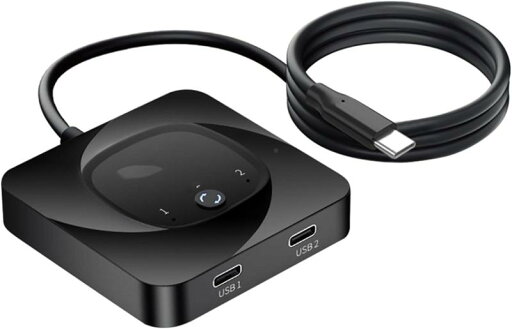 USB- スイッチャー、双方向 USB 2 コンピューター、USB Type KVM スイッチ 8K60Hz HDR ビデオ/10Gbps データ転送/100W 充電、複数のシナリオとマルチデバイス接続に最適 USB- スイッチャー、双方向 USB 2 コンピューター、USB Type KVM スイッチ 8K60Hz HDR ビデオ/10Gbps データ転送/100W 充電、複数のシナリオとマルチデバイス接続に最適