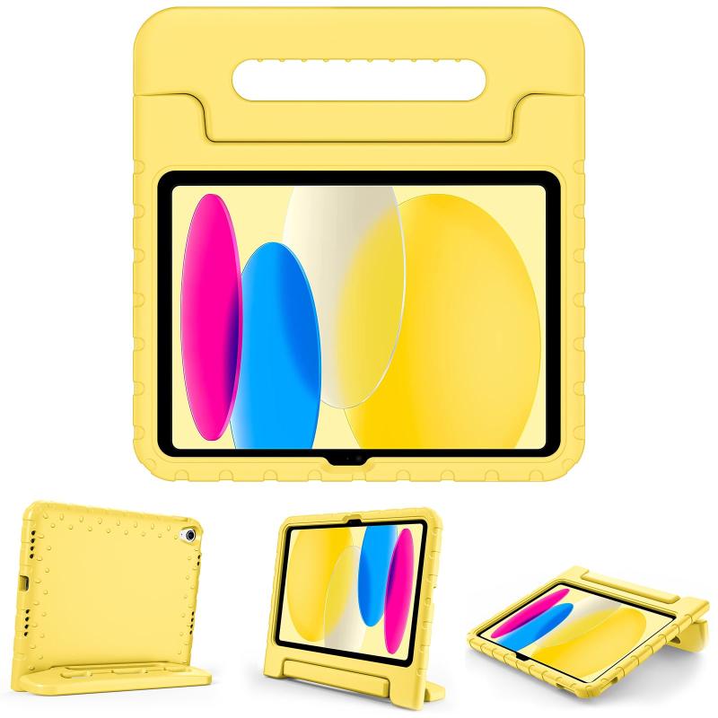 iPad 11世代/10世代 キッズケース iPad(A16)11インチ 2025/10.9インチ 2022 耐衝撃性 ハンドルとキックスタンド付き 軽量バンパーケース