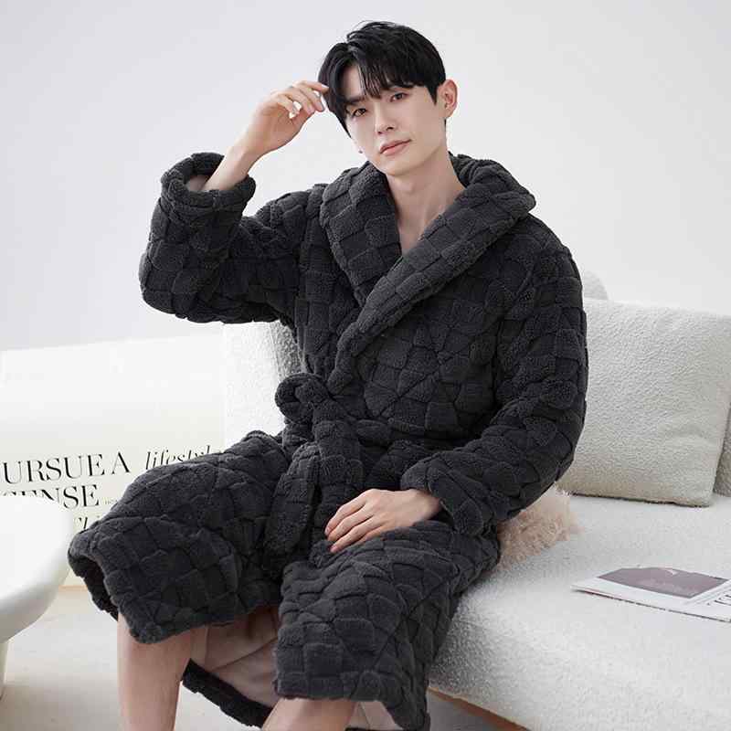 ・素材: キルティング・主な素材: ポリエステル・生地厚さ: 厚手 (251-300g/平方メートル)・機能: リラックス、通気性、睡眠、バスタイム、ルームウェア、保温、快適、普段使い・対象: メンズ・サイズ展開: L、XL、XXL、XXX...