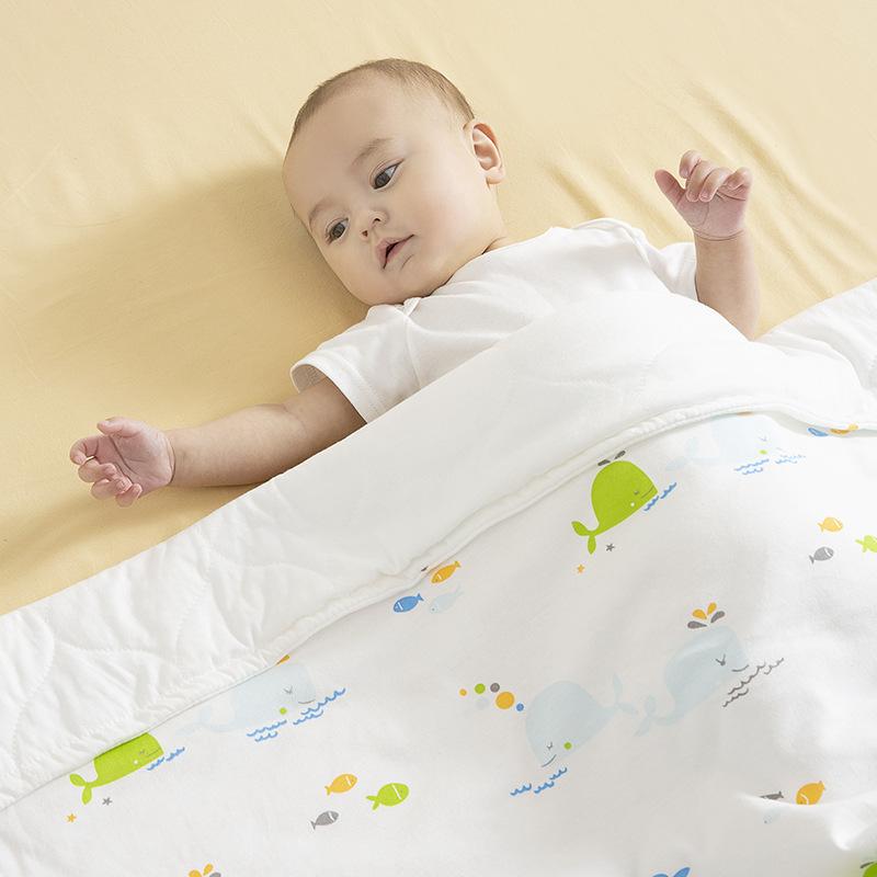 ベビー ブランケット 新生児 赤ちゃん 綿100% コットン 薄手 軽量 やわらか かわい...