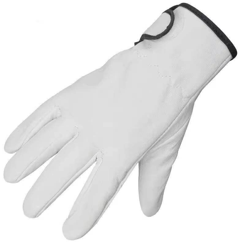 手袋 純羊革 溶接 機械修理 メンテナンス 屋外作業 アウトドア 耐摩耗 通気 耐熱 断熱 ワークグローブ ..