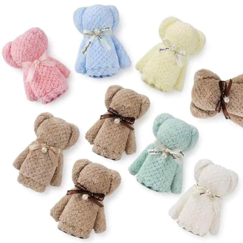 タオル18/36個セット ハンカチ プチギフト ハンドタオル プレゼントプチギフト 個包装 かわいい パールくまさん ベアー ギフト 景品 退職 退院 引っ越しの挨拶 結婚式 お返し粗品 （タオル＋