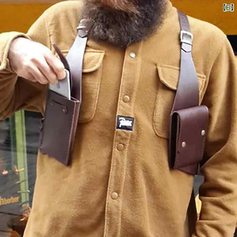バッグ 男女兼用 欧米風 レトロ レザー スクエア スマホショルダー ポシェット 斜め掛け アウトドア 携帯収納 ミニ コンパクト ブラック ダークブラウン イエロー系 レッド 3