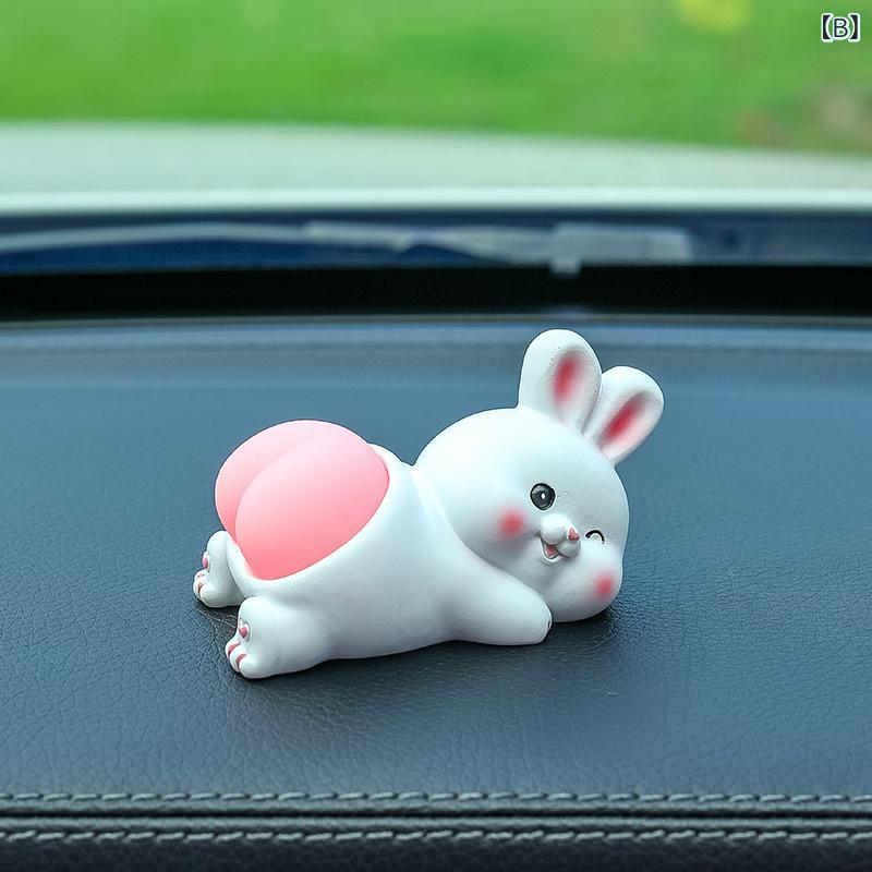 車用装飾品 カートゥーン動物 フィギュア 樹脂製 車載インテリア ダッシュボード 置物 高級感 かわいい 癒し系 ゆらゆらマスコット ajyuri-10246126 あじゅり サンプル画像3