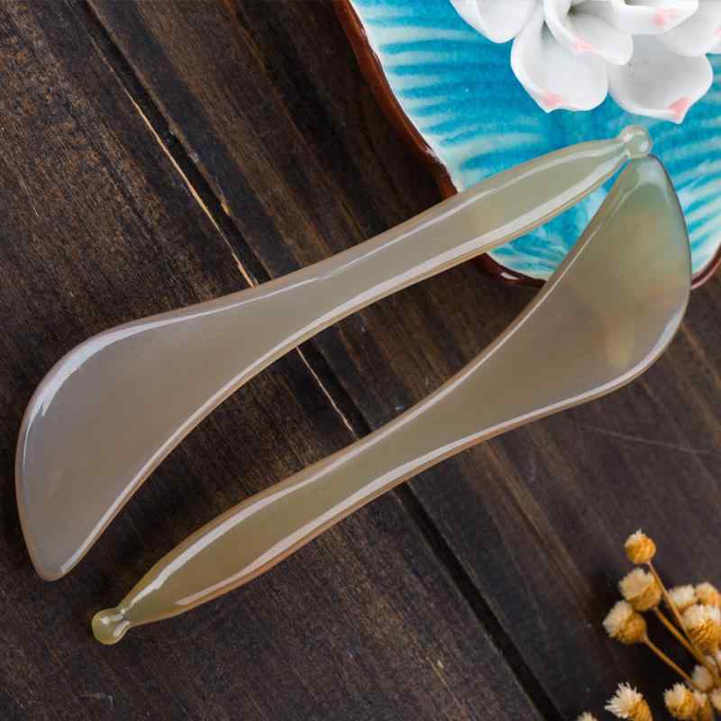 かっさ棒 マッサージ棒 ツボ押し棒 牛角 天然牛角 目元ケア 顔用 フェイシャル 美容 美顔 スキンケア 血行促進 リフトアップ むくみケア ホームケア セルフエステ(4.0)