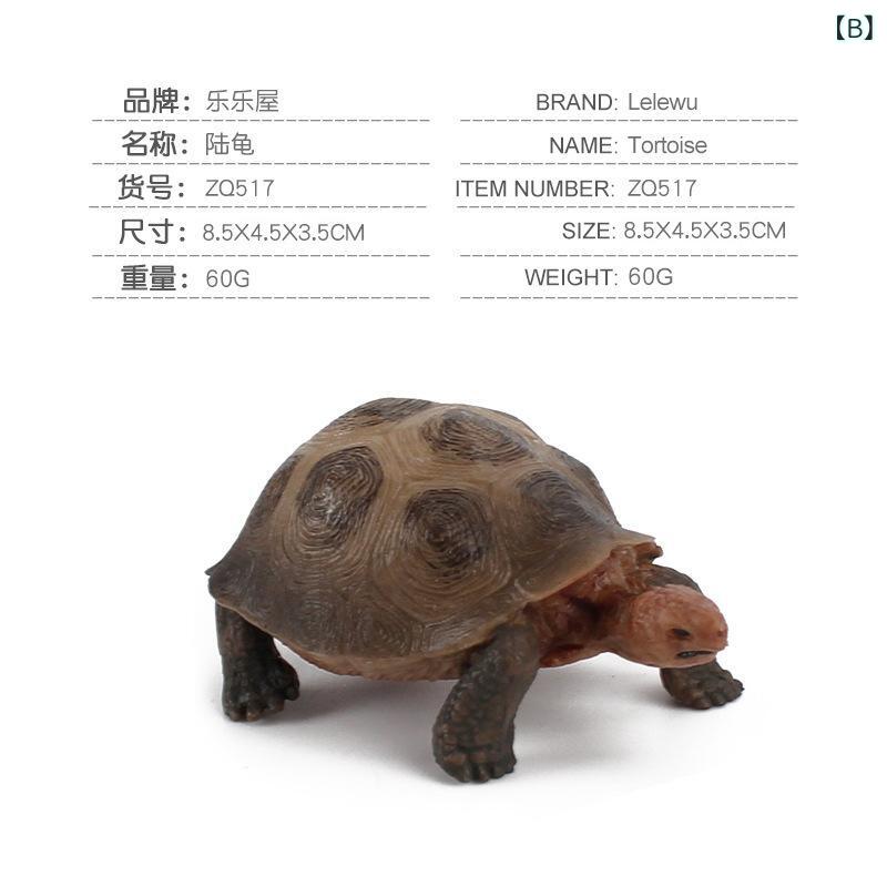 フィギュア キッズ リアル 野生動物 リクガメ ガラパゴスゾウガメ 模型 知育 学習 オブジェ 置物 インテリア セット 亀 PVC製 3