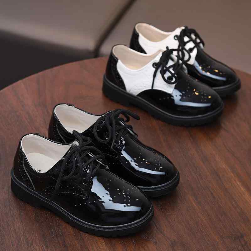 革靴 子供靴 小学生 男の子 女の子 男女兼用 ブラック ブリティッシュ フォーマル 発表会 カジュアル おしゃれ 通学 普段使い 合成皮革 防水 防滑 クッション性 ローカット