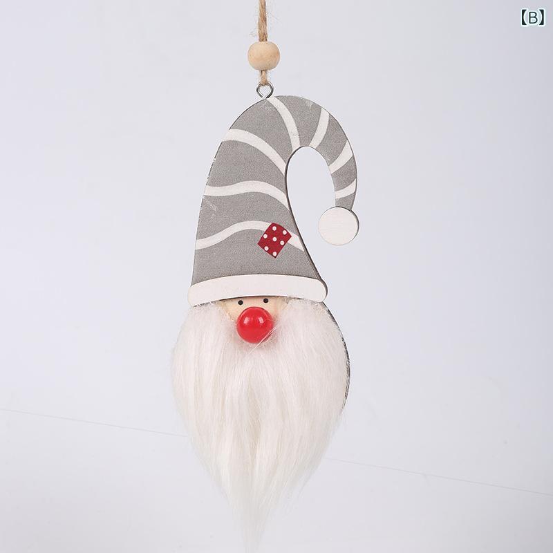 クリスマスオーナメント 木製 光る 赤鼻 ルドルフ トナカイ クリスマスツリー デコレーション 飾り付け おしゃれ かわいい インテリア雑貨 冬 イベント用 パーティー