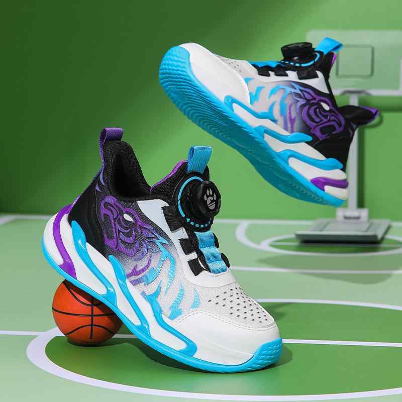 Casual Shoes - 運動靴 男の子 キッズ ジュニア スニーカー ランニングシューズ スポーツシューズ 通年 メッシュアッパー 合成皮革 ジルコニアル式 軽量 通気性 吸汗性 防滑 衝撃吸収 耐摩耗性 学童 通学 体育 トレーニング