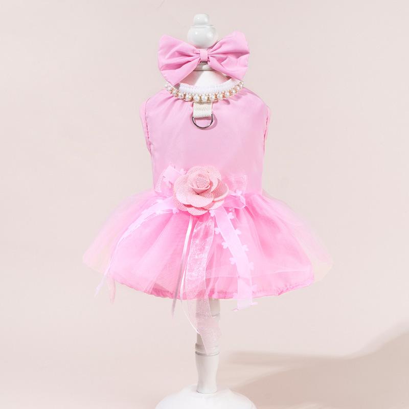 ・カテゴリ: ペット用スカート・スタイル: 欧米風・対象: メス・主な素材: ポリエステル・カラー展開: 赤、ピンク、黒、白・サイズ展開: XS、S、M、L、XL
