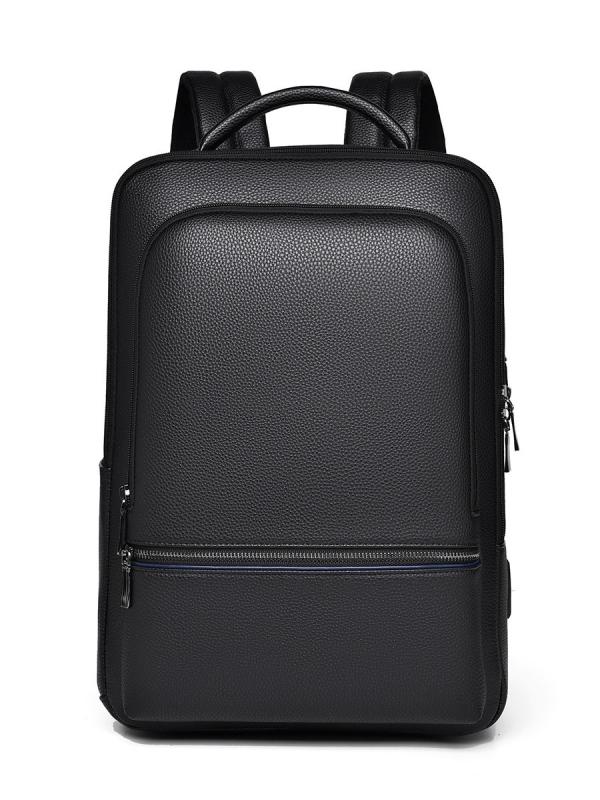 リュックサック 男女兼用 大容量 撥水 耐摩耗性 丈夫 PC収納 ノートパソコン対応 ビジネス 通勤 通学 旅行 出張 バックパック PU カジュアル おしゃれ