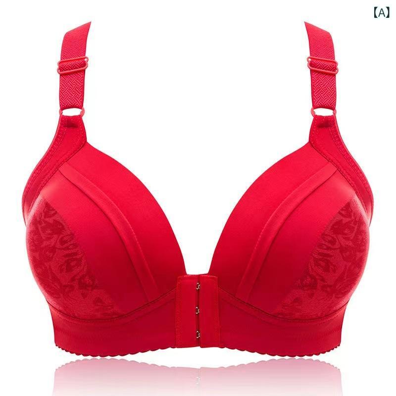 ブラトップ レディース ミセス フロントホック 薄手 ノンワイヤー 大きいサイズ 寄せ上げ 補正下着 セクシー 通気性 快適 脇高設計 ナイロン素材 普段使い ajyuri-10428603 あじゅり サンプル画像2