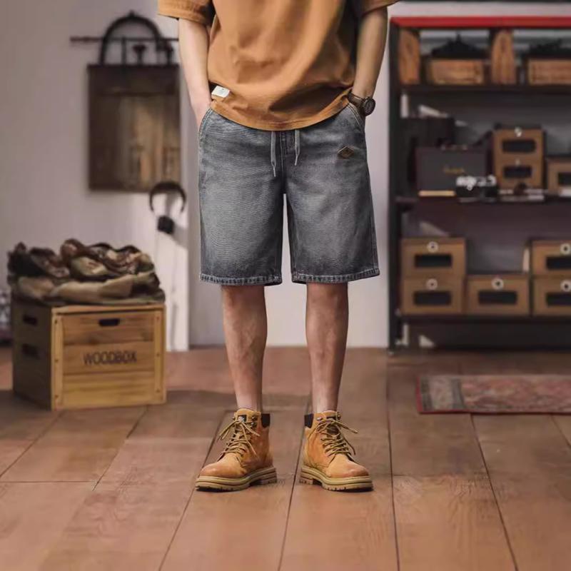ハーフパンツ メンズ デニムショーツ 五分丈 ストレートシルエット 大きいサイズ ...