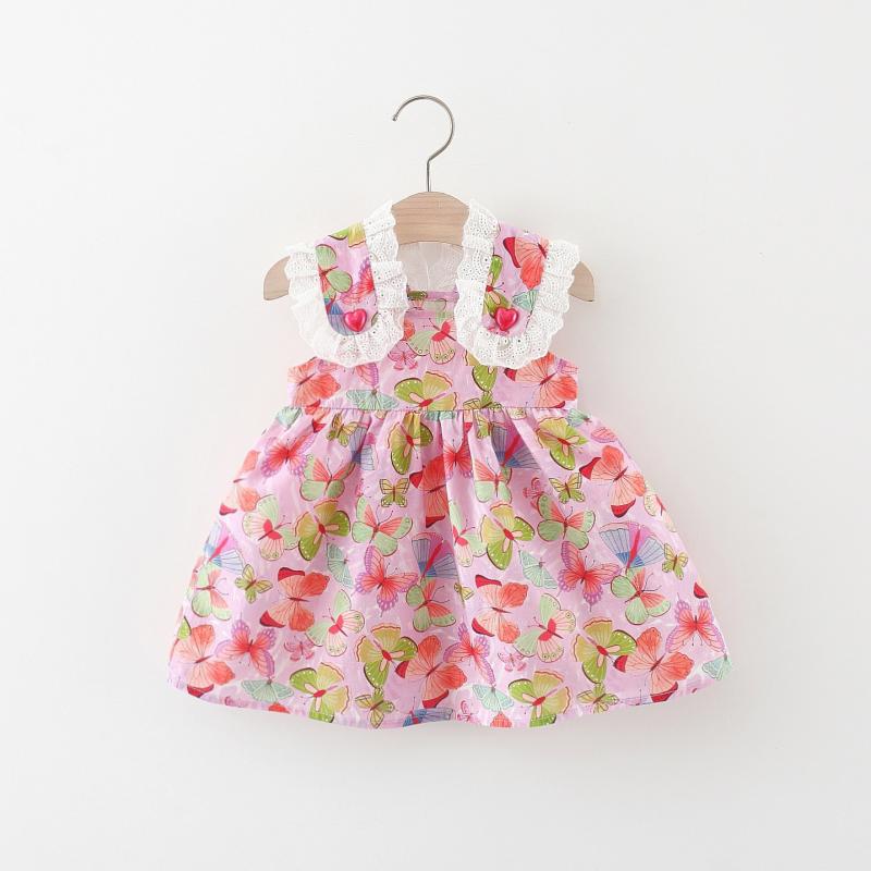 ワンピース ベビー 子供服 春夏 キャミソール 小花柄 フレア Aライン プリンセス ...