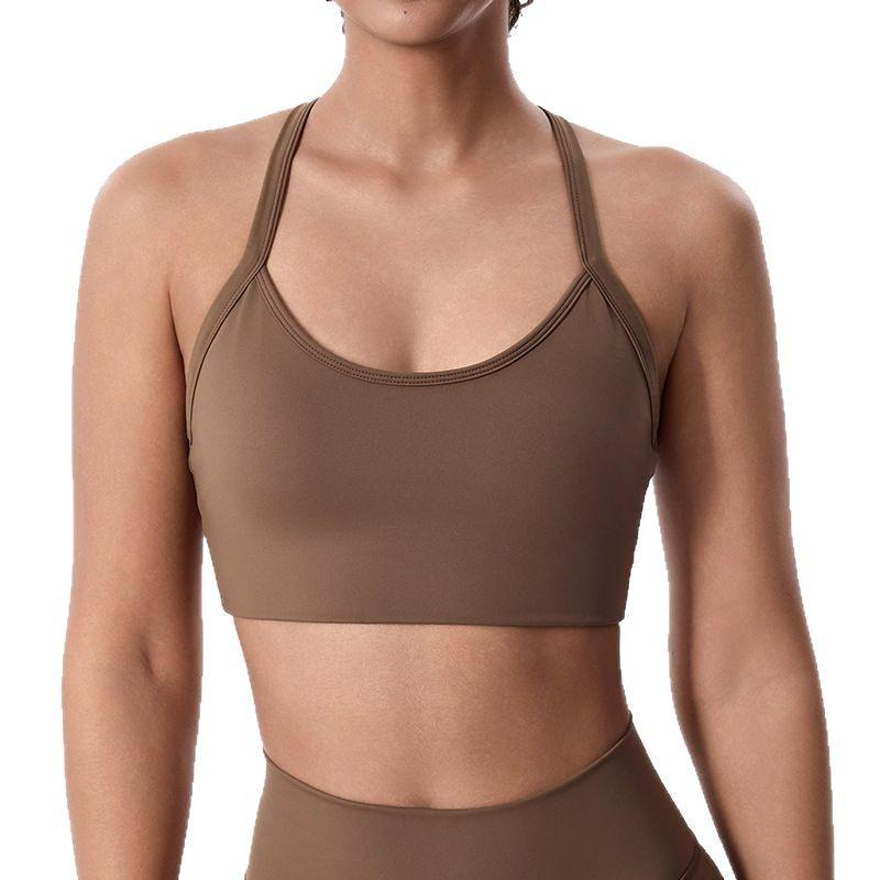 ヨガトップス レディース スポーツブラ ブラトップ 高級感 美背デザイン カップ付き ノンワイヤー アウター フィットネス ジム トレーニング ダンス ウェア 伸縮性 吸湿速乾 ナイロン素材