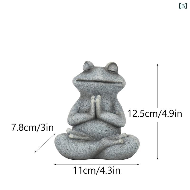 置物 庭 ガーデン オブジェ 瞑想ドッグ ヨガ犬 禅スタイル 樹脂製 仏像風 動物 祈り かわいい ユニーク 癒し系 インテリア 屋外 装飾 ajyuri-10600456 あじゅり サンプル画像3