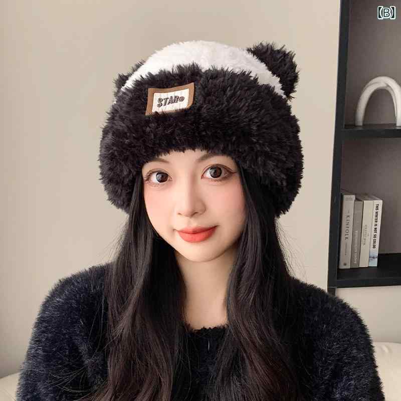 ニット帽 レディース かわいい 猫耳 もこもこ ファー 防寒 保温 耳当て ゆったり大...