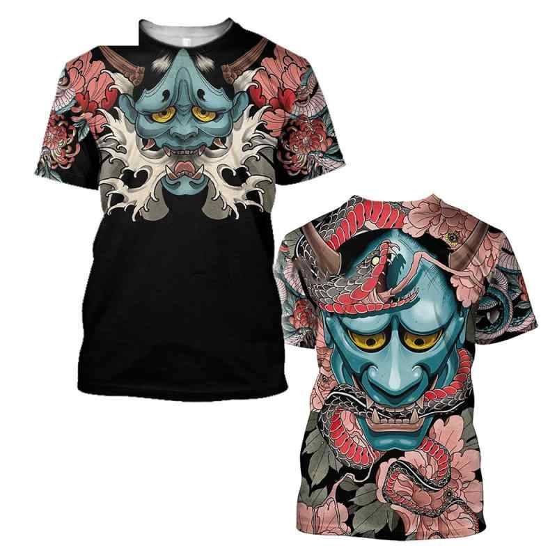 Tシャツ メンズ 春秋 武士プリント �