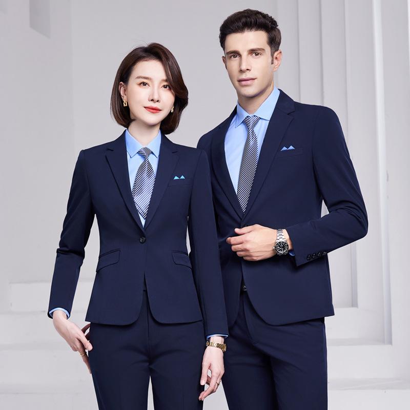 樂天商城 - スーツ 男女兼用 高級感 ストレッチ セットアップ ビジネス フォーマル オフィス 事務服 制服 ユニフォーム 教師 カーディーラー 不動産関連 秋冬
