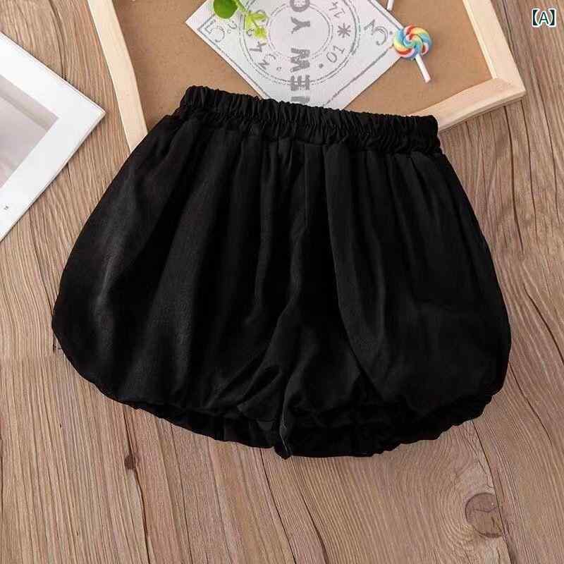 パンツ キッズ 女の子 春夏 灯籠パンツ バルーンパンツ ショートパンツ ボトムス ...