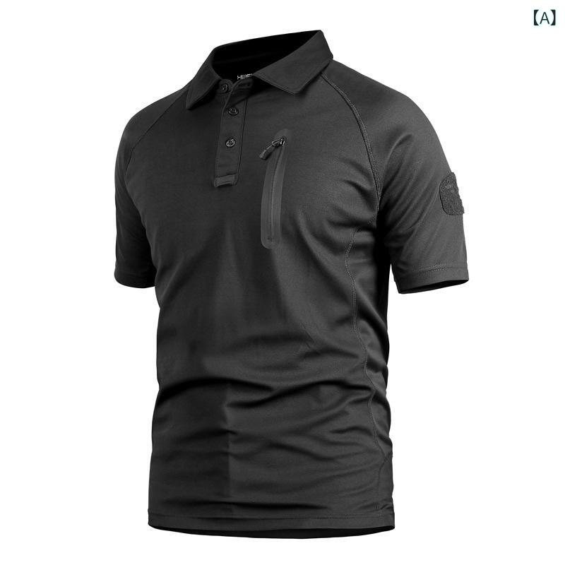 ・カテゴリ: POLOシャツ・柄: 迷彩・スタイル: スポーツレジャー・ネックライン: 襟付き・袖丈: 半袖・素材: ポリエステル・カラー展開: ブラック、アーミーグリーン、カーキ、ネイビー、ダークナイトカモフラージュ・サイズ展開: M、L、XL、XXL、XXXL