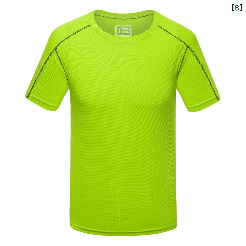 Tシャツ メンズ レディース 半袖 吸汗速乾 接触冷感 ストレッチ 丸首 スポーツ トレーニング アウトドア フィットネス 登山 ランニング ヨガ 部屋着 無地 薄手 シンプル カジュアル 春夏 ajyuri-10762388 あじゅり サンプル画像2