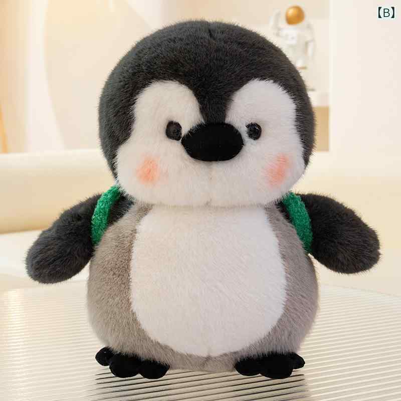 あじゅりのぬいぐるみ キッズ 女の子 ペンギン かわいい だきまくら 人形 クッション おもちゃ 誕生日 プレゼント 25cm｜アングル3
